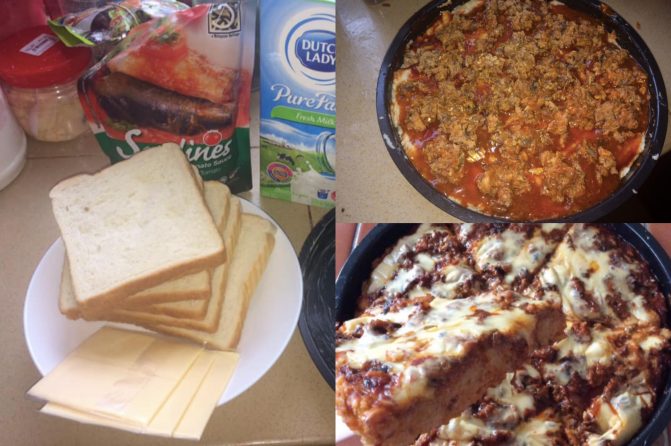 Resepi Pizza 5 Bahan Tanpa Oven, Guna Roti Keping Je!  Petua Ibu