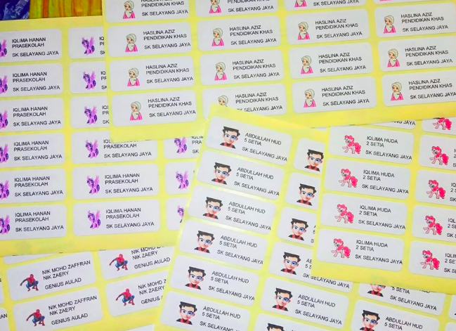 Ini Cara  Buat  Sticker Nama  Anak Siapkan Awal Sebelum Sesi 