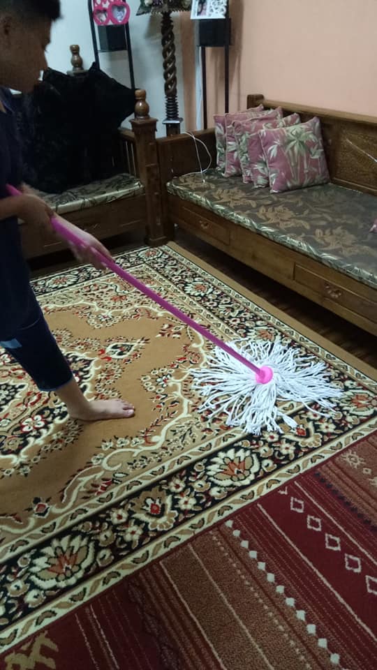 bersihkan karpet